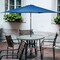Costway 9FT Patio Umbrella Patio Market Steel Tilt W/ Crank Outdoor Yard Garden Blue